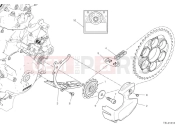DUCATI 2025 Panigale V2 Superquadro Final Edition Front sprocket & chain
