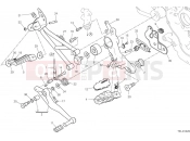 Right footrests - Ducati Hypermotard 950 SP 2025