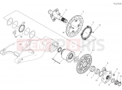 Rear wheel spindle - Ducati Hypermotard 950 SP 2025