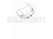 TRIUMPH Speed Triple 1200 RS Coated flyscreen visor kit