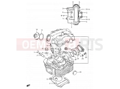 SUZUKI CS125 D (1983) 1 - CYLINDER HEAD
