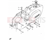 SUZUKI CS125 D (1983) 4 - CRANKCASE COVER (LH)