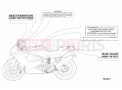 DUCATI 1999 Sporttouring ST2 WARNING LABELS USA