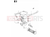 43 - FRONT BRAKE LEVER - SWITCH (CS50Z) - Suzuki CS50 / CS50D / CS50G D (1983)