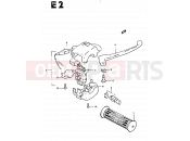 44 - FRONT BRAKE LEVER - SWITCH (CS50D) - Suzuki CS50 / CS50D / CS50G D (1983)