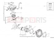 DUCATI 2025 Scrambler Icon Dark Cylinders & pistons