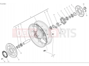 DUCATI 2025 Multistrada V4 S Rear wheel (cast)