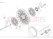 DUCATI 2025 Multistrada V4 S Front wheel (spoked)