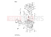 3 - REAR CYLINDER HEAD - Suzuki DL1000 K9 (2009) V-Strom (E02,E19,E24)