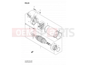 25 - STARTING MOTOR - Suzuki DL1000 K9 (2009) V-Strom (E02,E19,E24)