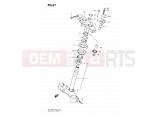 57 - STEERING STEM - Suzuki DL1000 K9 (2009) V-Strom (E02,E19,E24)