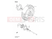 65 - REAR WHEEL - Suzuki DL1000 K9 (2009) V-Strom (E02,E19,E24)