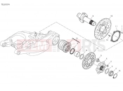 DUCATI 2024 Multistrada V4 Pikes Peak Rear wheel spindle