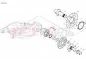 DUCATI 2022 Multistrada V4 Pikes Peak Rear Wheel Spindle