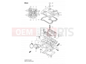 3 - REAR CYLINDER HEAD - Suzuki DL650A K8 (2008) V-Strom (E02,E19,E24,E37)
