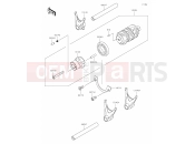 KAWASAKI W800 CAFE (EJ800CLF) 12 Gear Change Drum/Shift Fork(s)