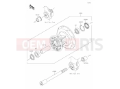 KAWASAKI W800 CAFE (EJ800CLF) 36 Front Hub
