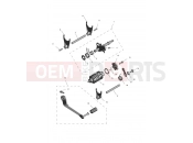 Triumph 2025 Scrambler 400 X gear selection & pedal