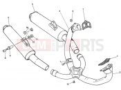 DUCATI 1994 Superbike 888 US EXHAUST SYSTEM » EXHAUST SYSTEM