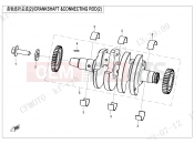 CRANKSHAFT @^CONNECTING ROD(2) - E04-2 - CFMOTO 450 SR S (CF400-9F [EU5] ) 2023