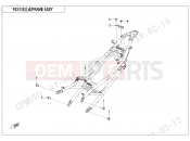 CFMOTO 2025 MOTORCYCLE 450 SR S (CF400-9F [EU5] ) FRAME-2 - F03-2