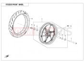 CFMOTO 2025 MOTORCYCLE 450 SR S (CF400-9F [EU5] ) FRONT WHEEL - F07