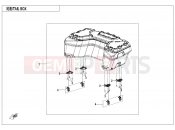 CFMOTO 2025 ATV CFORCE 1000 (CF1000AU-2) TAIL BOX(OVERLAND,SINGLE BOXE) - F80-5-A