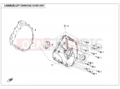CFMOTO 2025 ATV CFORCE 1000 (CF1000AU-2) LEFT CRANKCASE COVER ASSY - E01-4