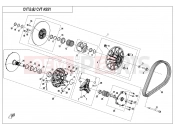 CFMOTO 2025 ATV CFORCE 1000 (CF1000AU-2) CVT ASSY - E05-A-V2