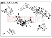 FRONT PLASTICS - F04-1 - CFMOTO CFORCE 450 (CF400AU-L) 2021
