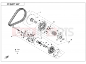 CVT ASSY(NON SPEED LIMITED@^DIE THRUST COLLAR) - E05-B - CFMOTO CFORCE 850 (CF800AU-2A) 2017