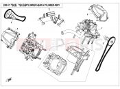 CFMOTO CFORCE 820 (CF800AU-2B) CYLINDER HEAD/CYLINDER ASSY. - E02-V1