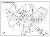 CVT CASE ASSY. - E01-3 - CFMOTO CFORCE 820 (CF800AU-2B) 2018