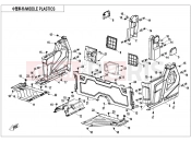 CFMOTO 2019 UTV UFORCE 1000 (CF1000UTR-3) MIDDLE PLASTICS(FOR NON SIDE DOORS) - F04-3-B-V3