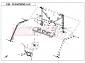 CFMOTO UFORCE 1000 (CF1000UTR-3) BUMPER @^ CAB FRAME - F23-V3