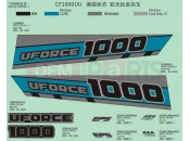 CFMOTO 2019 UTV UFORCE 1000 (CF1000UU) DECAL KITS(MATTE TITANIUM GRAY) - F19-2-B
