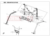 CFMOTO 2019 UTV UFORCE 1000 (CF1000UU) BUMPER @^ CAB FRAME - F23-V2