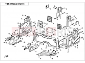 CFMOTO UFORCE 1000 (CF1000UU) MIDDLE PLASTICS(FOR SIDE DOORS) - F04-3-A-V4