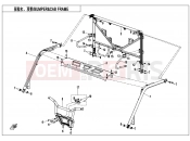 CFMOTO UFORCE 1000 (CF1000UU) BUMPER @^ CAB FRAME - F23-V4