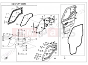 CFMOTO UFORCE 1000 (CF1000UU) LEFT DOORS - F37-1-A-V4