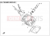 CYLINDER ASSY - CFMOTO UFORCE 550 (CF500UTR-2) 2017