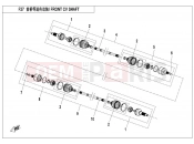 FRONT CV SHAFT - CFMOTO UFORCE 550 (CF500UTR-2) 2017