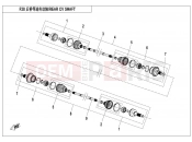 REAR CV SHAFT - CFMOTO UFORCE 550 (CF500UTR-2) 2017
