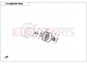 CFMOTO 2017 UTV UFORCE 550 (CF500UU) FRONT WHEEL(2018 VERSION) - F07-B