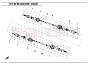 CFMOTO 2017 UTV UFORCE 550 (CF500UU) FRONT CV SHAFT(2017 SPS) - F27-A
