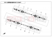CFMOTO 2017 UTV UFORCE 550 (CF500UU) FRONT CV SHAFT(2018 VERSION ODM) - F27-D