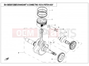 CFMOTO 2017 UTV UFORCE 550 (CF500UU) CRANKSHAFT @^ CONNECTING ROD @^ PISTON ASSY. - E04