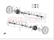 CFMOTO 2011 UTV UFORCE 600 (CF600-5) REAR WHEEL