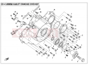CFMOTO 2013 UTV UFORCE 800 (CF800-3) LEFT CRANKCASE COVER ASSY - E01-4