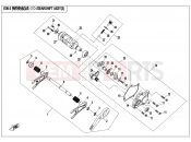 CFMOTO UFORCE 800 (CF800-3) GEARSHIFT ASSY(3) - E06-3